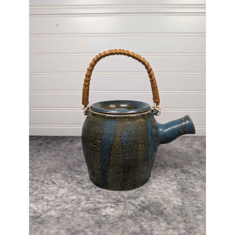 Vintage Handmade Stonewear Tea Pot
